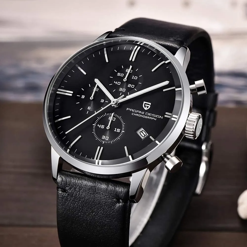 Design PD2720k Quartz Chronograph Sports Watch - Waterproof Stainless Steel Business inception and Casual Watch for Men LACZ DENTON Pagani 
