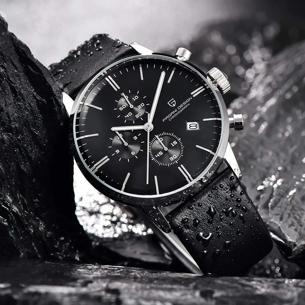 Design PD2720k Quartz Chronograph Sports Watch - Waterproof Stainless Steel Business inception and Casual Watch for Men LACZ DENTON Pagani 