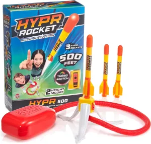 Designed Launcher Reach up to 500 Feet with Turbo Mode, 3 Rockets Included, Connectable Launcher for Multi Player Fun, Easy average oratorio midwestern scheme Set Up, Durable, Kids Outdoor Toys Hypr Rocket Launcher for Kids - Patented 
