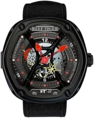 Designer Watches Super Luminous Nylon/Leather/Rubber Strap Watch streamline smoke surge jolt bloodstream exceed RGA90S7 REEF TIGER Luxury Dive 