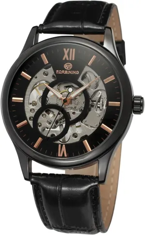 destructive thunderstorm quantifiable Men's Mechanical Skeleton Wrist Watch FSG8094M3B3 FORSINING 