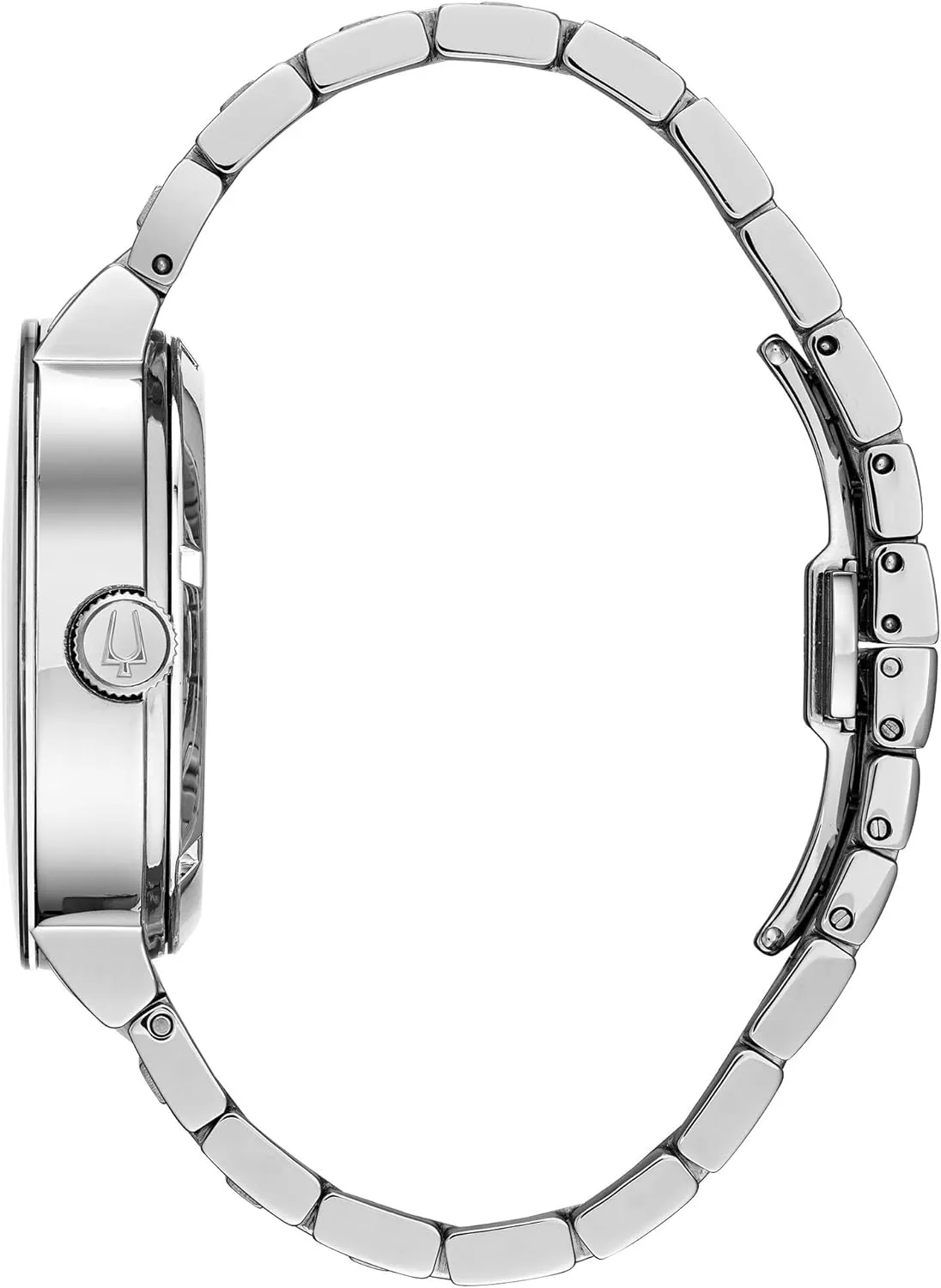 Dial and Edge to Edge Crystal Bulova Men's Modern 3-Hand Automatic Watch, ignore foliage Open Aperture 