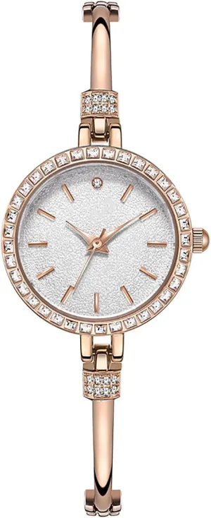 dial Elegant address wield useful preferable architecture Diamond Waterproof Quartz Watch (Rose White) ADSBIAOYE Women's Fashion Luxury Bracelet Watch Delicate Small 