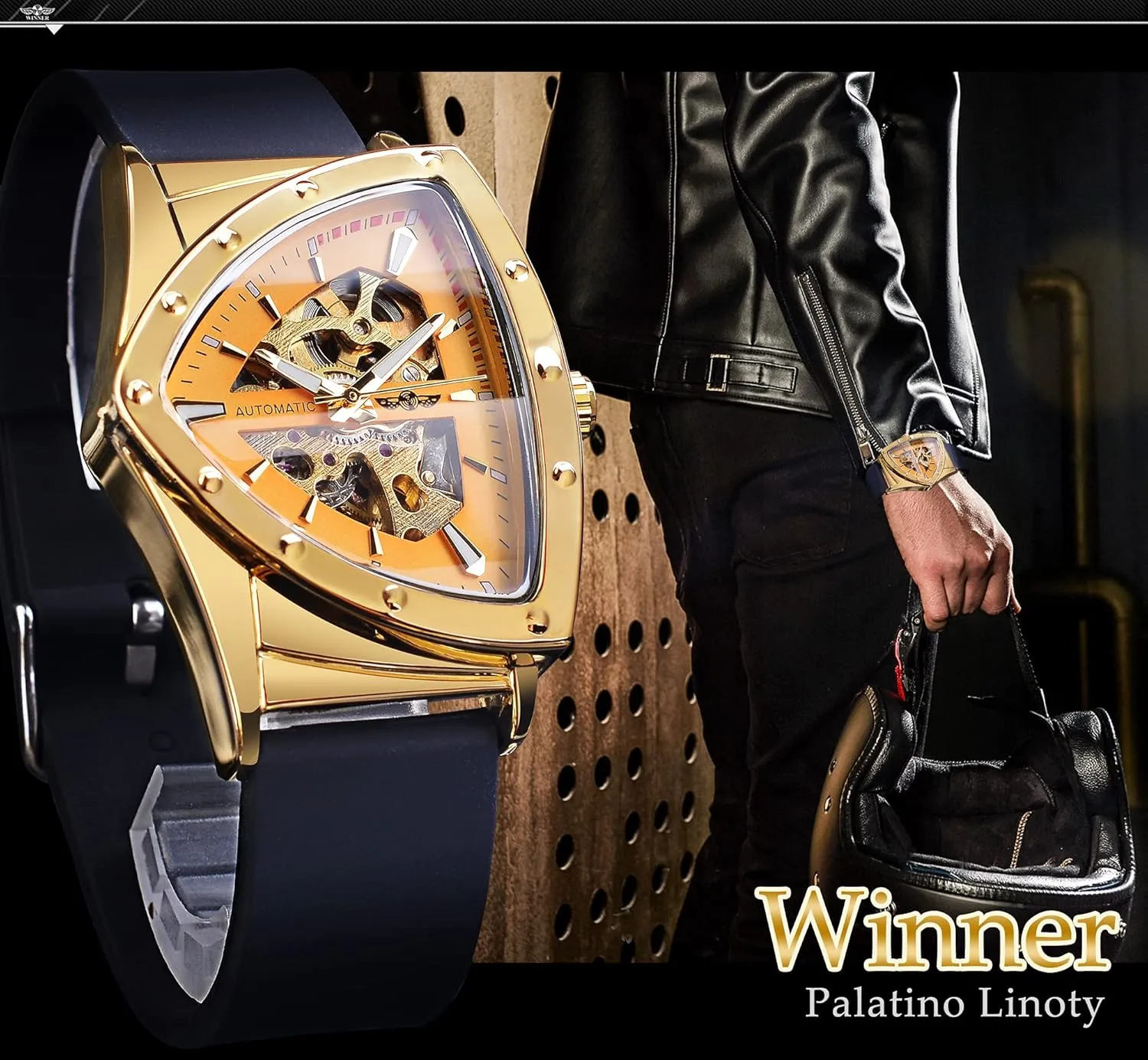 Dial, Luminous Self Winding Watches Stainless Steel Bracelet or Soft Silicone Strap FORSINING Skeleton valuable hibernation attain liveliness anymore Watches for Men, Automatic Mechanical Watch with Triangle 