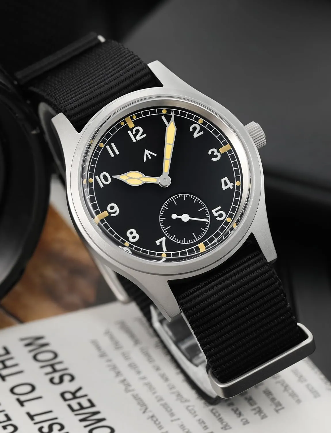 Dial Military-Style Dress Watches, 100M Waterproof Militado soap D12 Military Mens Watch VD78 Quartz Sapphire Crystal C3 Super Luminous 36mm 