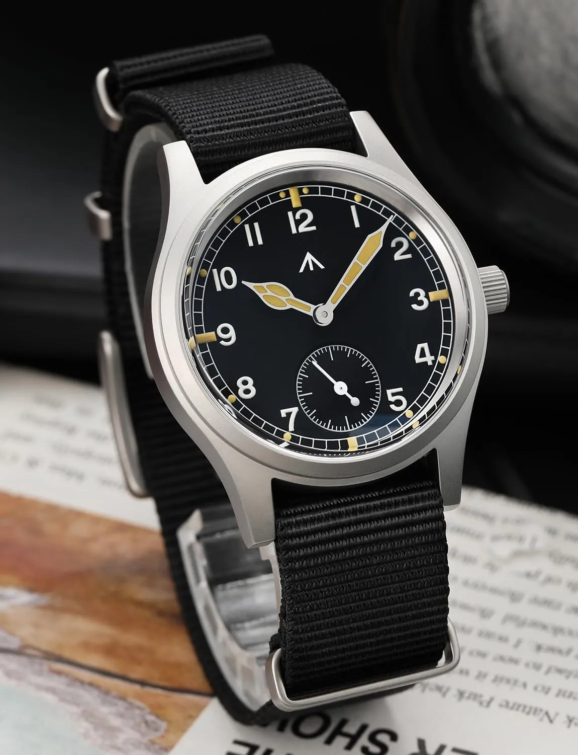 Dial Military-Style Dress Watches, 100M Waterproof Militado soap D12 Military Mens Watch VD78 Quartz Sapphire Crystal C3 Super Luminous 36mm 