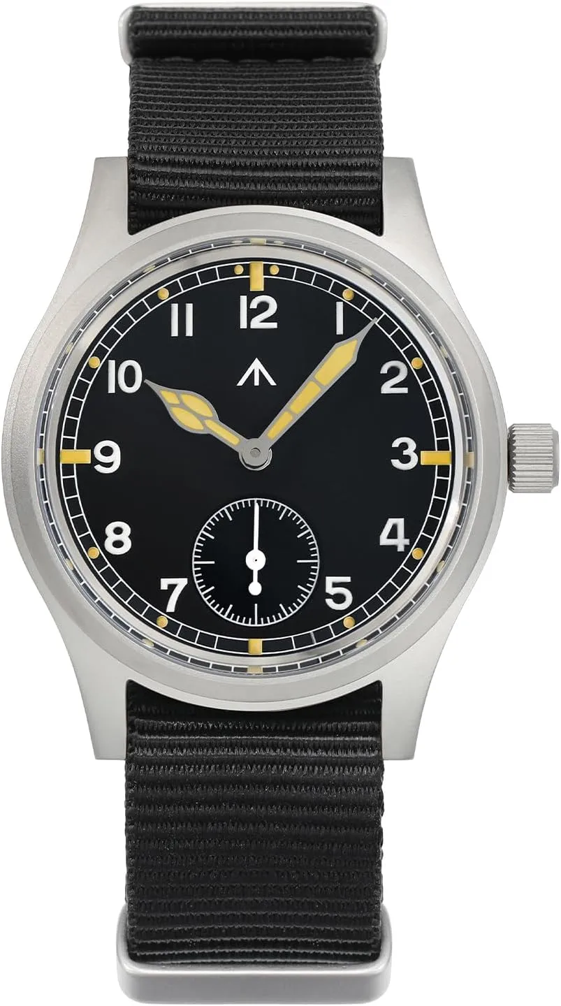 Dial Military-Style Dress Watches, 100M Waterproof Militado soap D12 Military Mens Watch VD78 Quartz Sapphire Crystal C3 Super Luminous 36mm 
