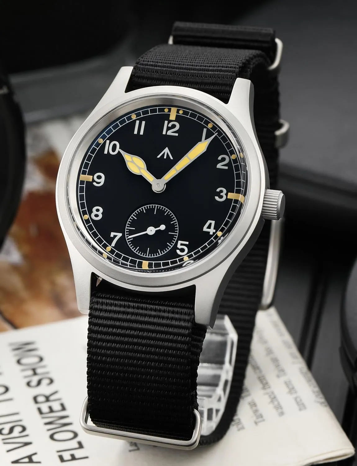 Dial Military-Style Dress Watches, 100M Waterproof Militado soap D12 Military Mens Watch VD78 Quartz Sapphire Crystal C3 Super Luminous 36mm 