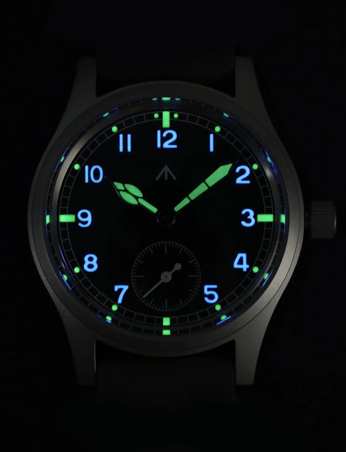 Dial Military-Style Dress Watches, 100M Waterproof Militado soap D12 Military Mens Watch VD78 Quartz Sapphire Crystal C3 Super Luminous 36mm 