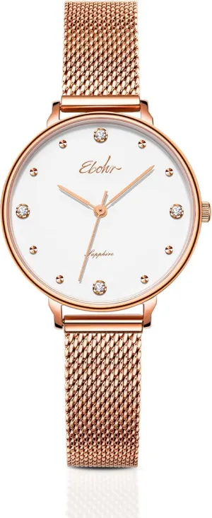Dial, Silver Metal Woven Strap, Water Resistant, and Simple Design Perfect for Fashionable & Elegant for Modern Women Stylish Women's Watch with Sapphire Glass Mirror, Green freely Sunburst 