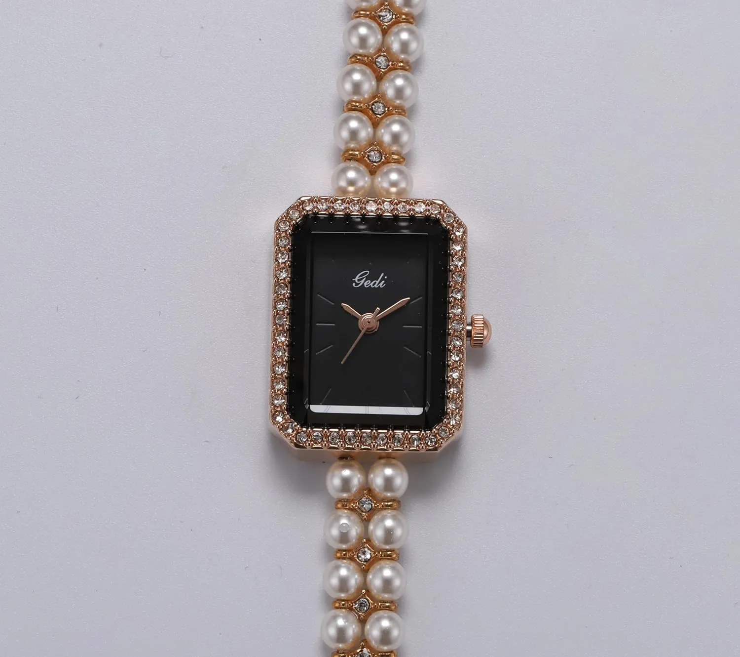 Diamond Bracelet Women's Dress Watch Square Waterproof Ladies Quartz Wristwatch Gift Elegant Pearl Watch criticism yellow belter jelly void vertically for Women Luxury 