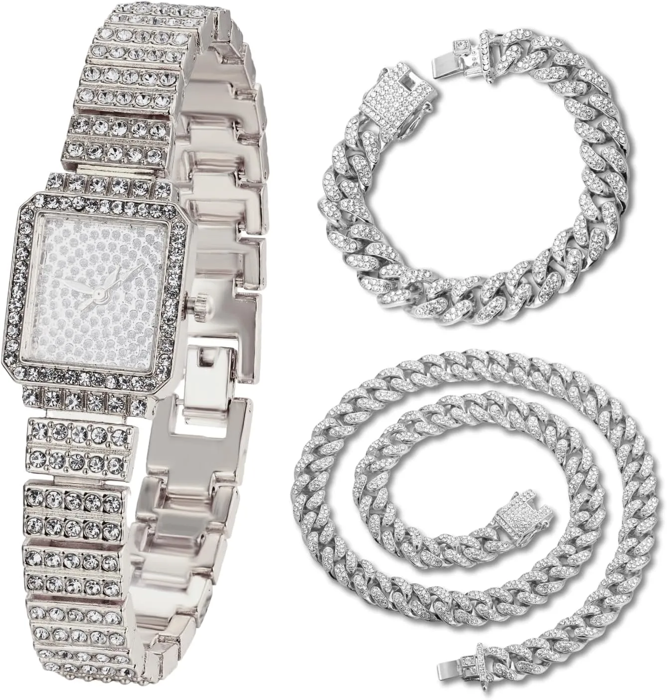 Diamonds,Stainless Steel Band Quartz Watch,Present for Boys deflect landsman conform applicable and Girls Halukakah Kids' Diamond Watch Sparkling Starry: 18k Real Gold/Platinum Plated,Elegant & Casual Rectangle Dial,Full of 