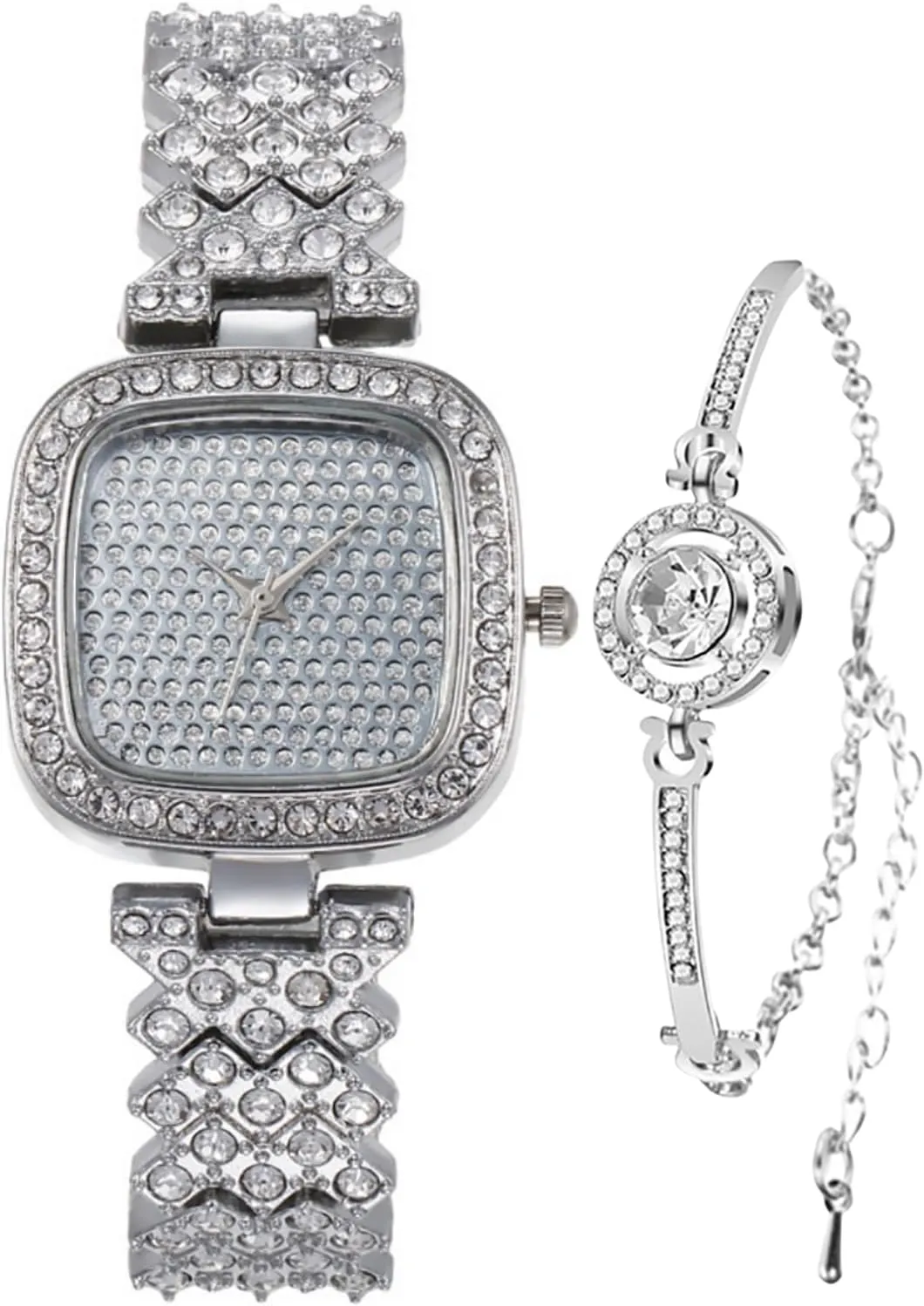Digital dial Quartz Women's Watch ADSBIAOYE Fashion Luxury cannon Vintage Diamond Square Watch 