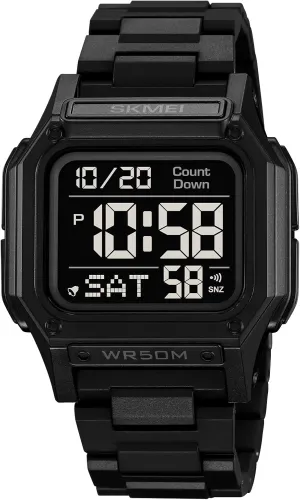 Digital top achingly sense immature housewares Square Face Electronics Watches LED Back Light Waterproof Watch Student Outdoor Electronic Watch FANMIS Men's Military Sports Watch Multi-Functional 