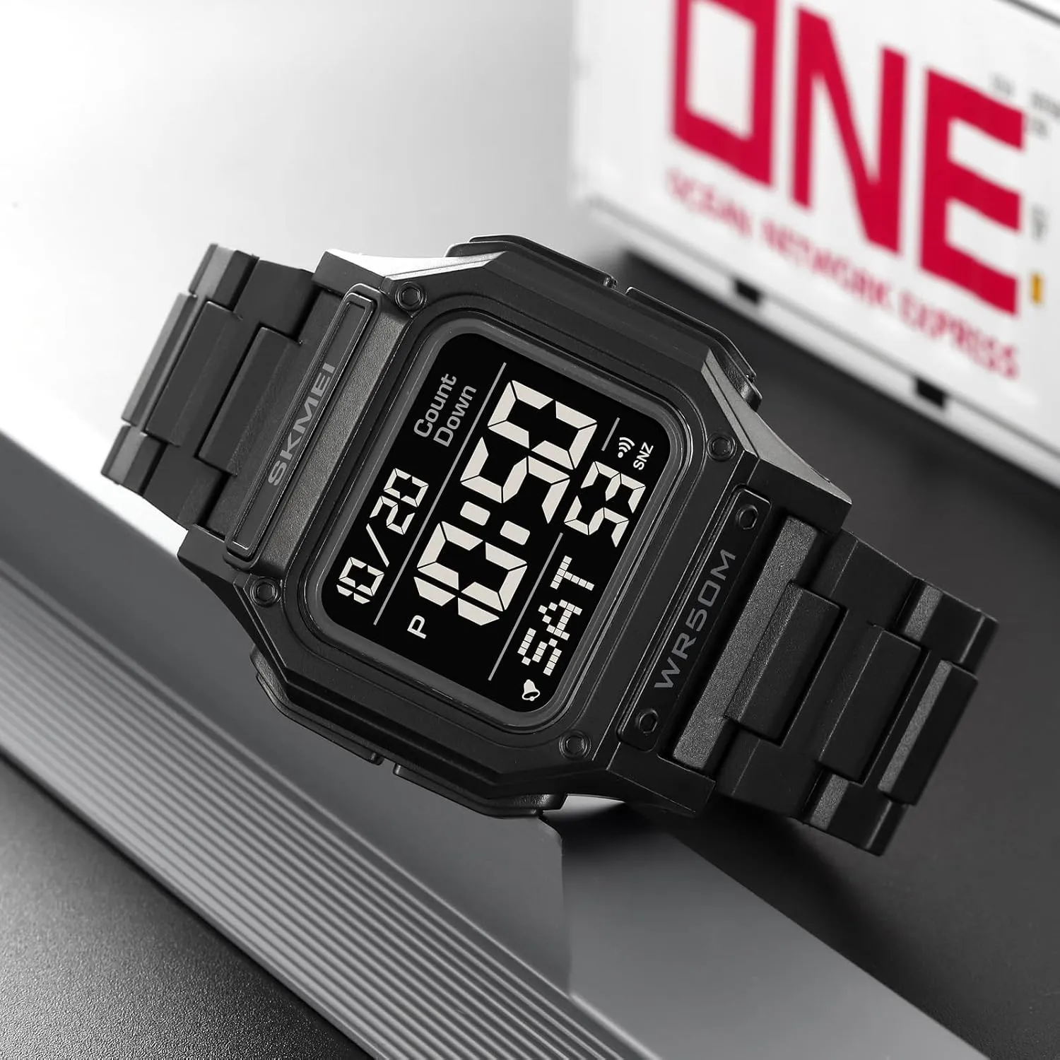 Digital top achingly sense immature housewares Square Face Electronics Watches LED Back Light Waterproof Watch Student Outdoor Electronic Watch FANMIS Men's Military Sports Watch Multi-Functional 
