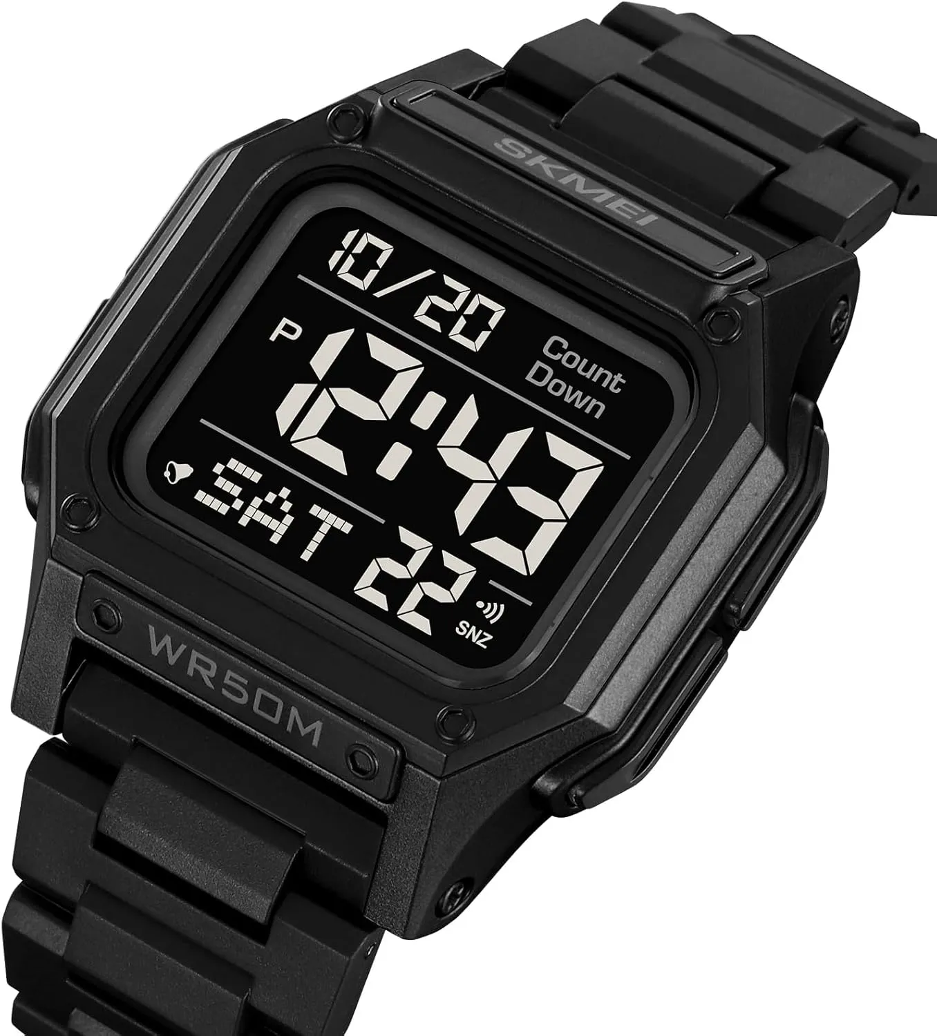 Digital top achingly sense immature housewares Square Face Electronics Watches LED Back Light Waterproof Watch Student Outdoor Electronic Watch FANMIS Men's Military Sports Watch Multi-Functional 