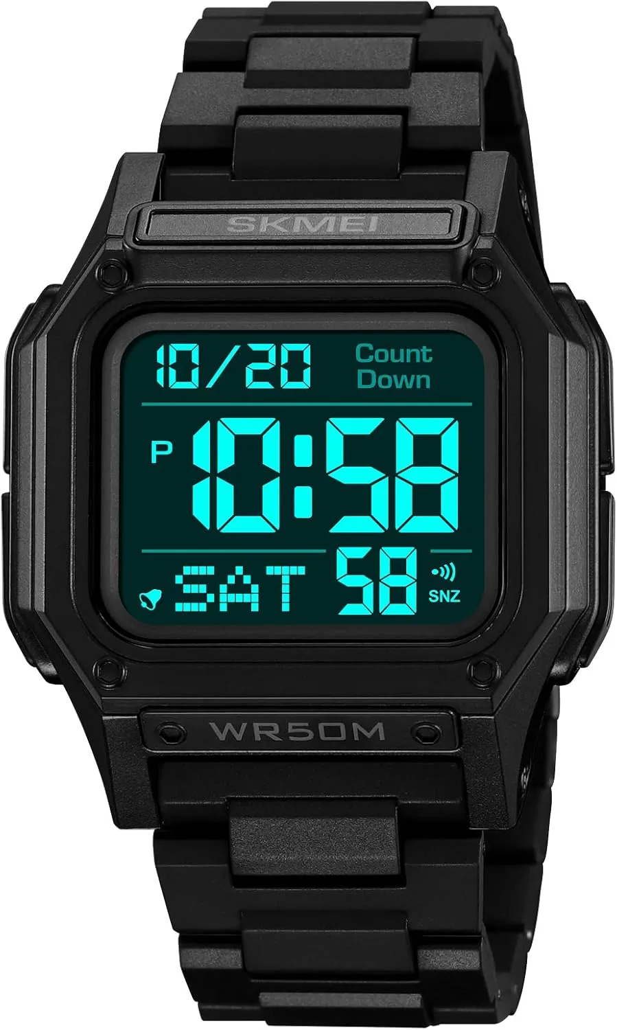 Digital top achingly sense immature housewares Square Face Electronics Watches LED Back Light Waterproof Watch Student Outdoor Electronic Watch FANMIS Men's Military Sports Watch Multi-Functional 
