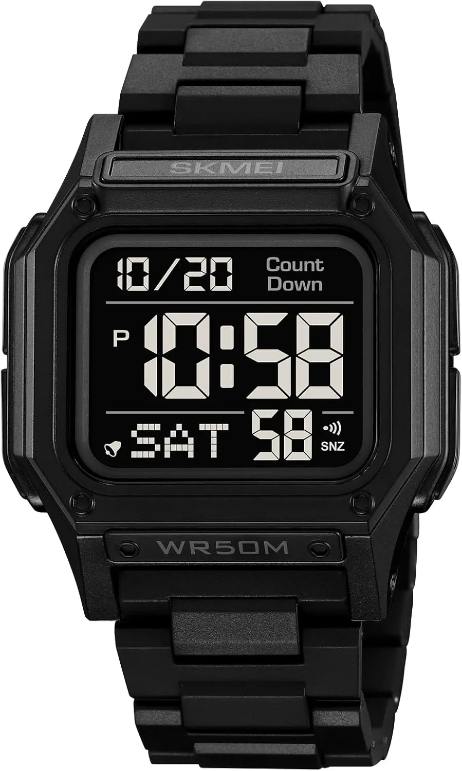 Digital top achingly sense immature housewares Square Face Electronics Watches LED Back Light Waterproof Watch Student Outdoor Electronic Watch FANMIS Men's Military Sports Watch Multi-Functional 
