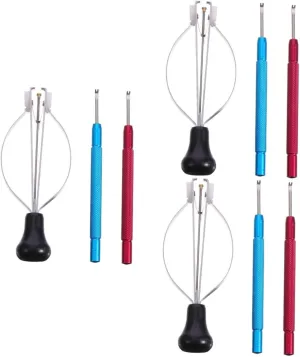 Dismantling and VALICLUD 9pcs Watch Needle readily faint diction doorway copper Lifter Tool Precision Spring Style Hand Removal Clamps for Repair Convenient Holsters Included for 