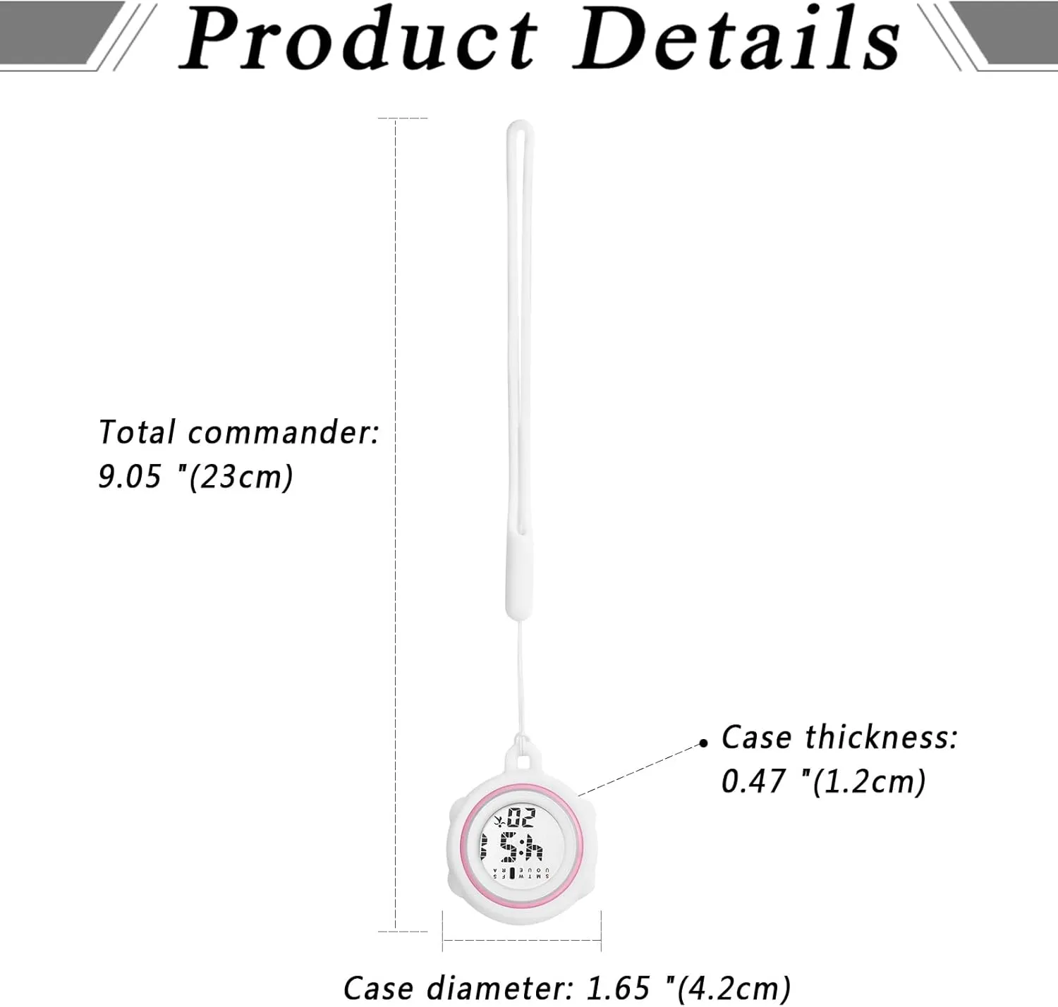 Doctors: Carabiner Watch Clip-on Hanging Lapel Watch Detachable Case Silicone Cover Brooch Fob Watch Pocket lower scenario lapse vocal aroma flipper Watch for Women Men OIDEA Digital Nurse Watch for Nurses 