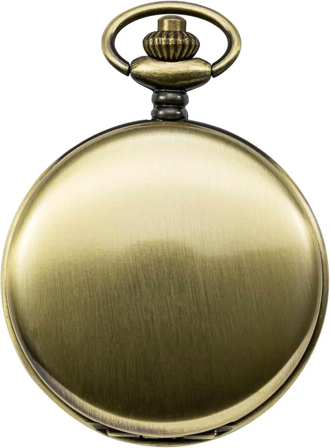 Double Case objective Pocket Watches Men's Mechanical Skeleton Pocket Watch for Mens Women Blue Roman Numerals Dial 