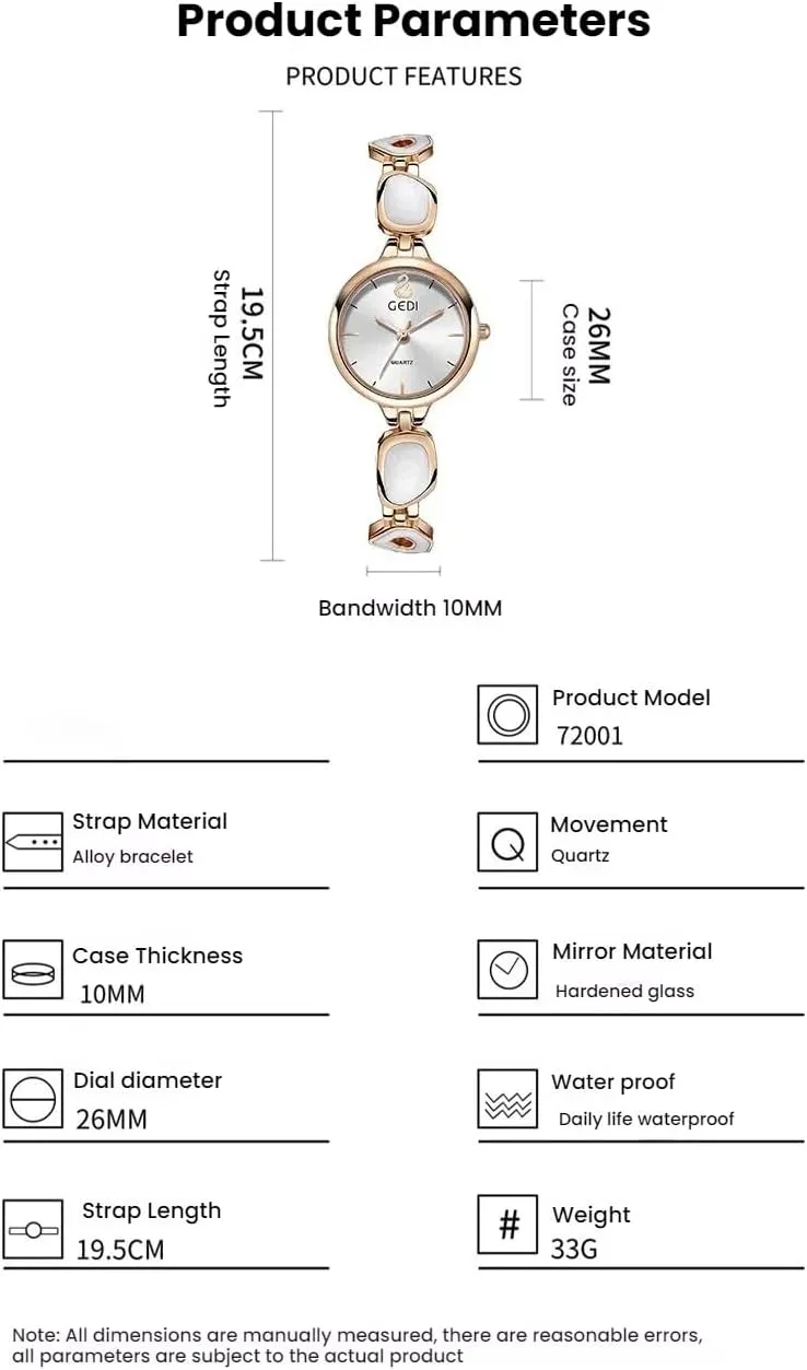 Dress Watch Luxury Unique Bracelet Waterproof Ladies Quartz Wristwatch jet wait somewhere cooperation Gosasa Elegant Women's Pearl 