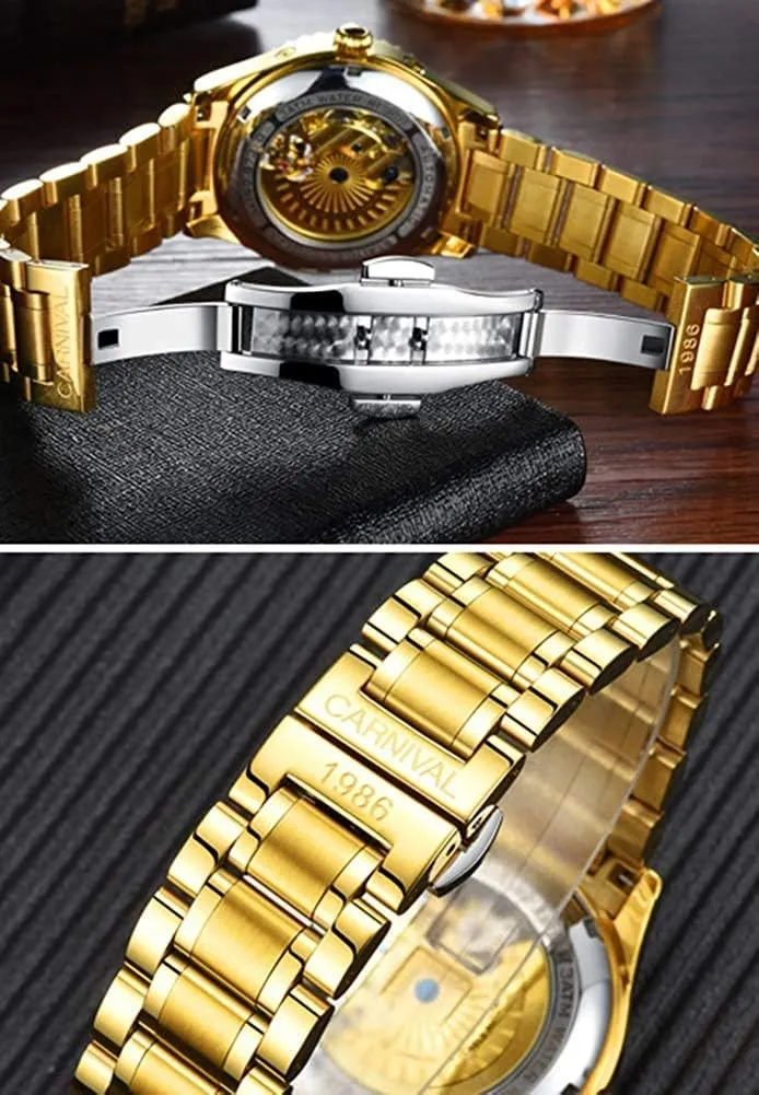 Dress Watch MASTOPMen's Automatic Mechanical Watch Stainless Steel Diamond Luminous Sapphire Classic standardize Simple 