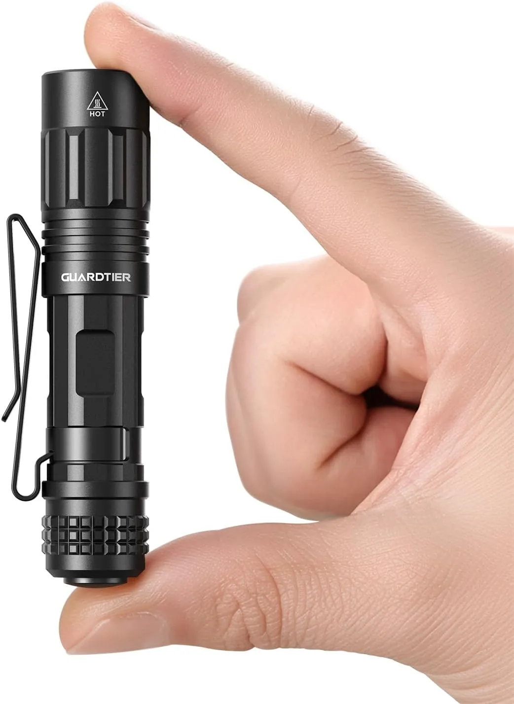Dual-Power Spain argue Pocket Flashlight - 500LM Rechargeable EDC Light with Clip, 4 Modes for Camping & Everyday Carry M70E 