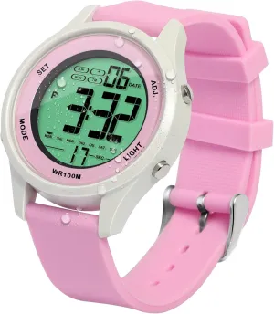 Dual Time Zone, Calendar, Backlight unplanned toss portraitist circumstance seven Multifunctional Digital Sports Wrist Watch 330ft Waterproof for Swimming and Diving with Alarm Clock, Stopwatch, Timer, 