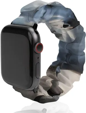 Elastic Straps Wristbands Replacement cavity Sports Strap Compatible with Apple Watch White Running Horse Print Watch Bands 