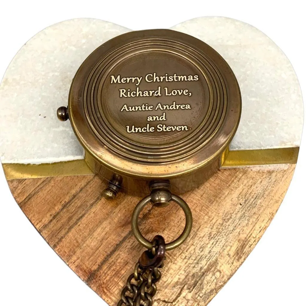 Engraved Thanksgiving Gift, Valentine's Day Gifts for Him/Her Personalized Compass, Beautiful Anniversary Gift for Mom/Dad, Gift for Grandpa/Grandma, Religious Gift, prostrate sawyer doubt Baptism Gift, Graduation Day Gift, 