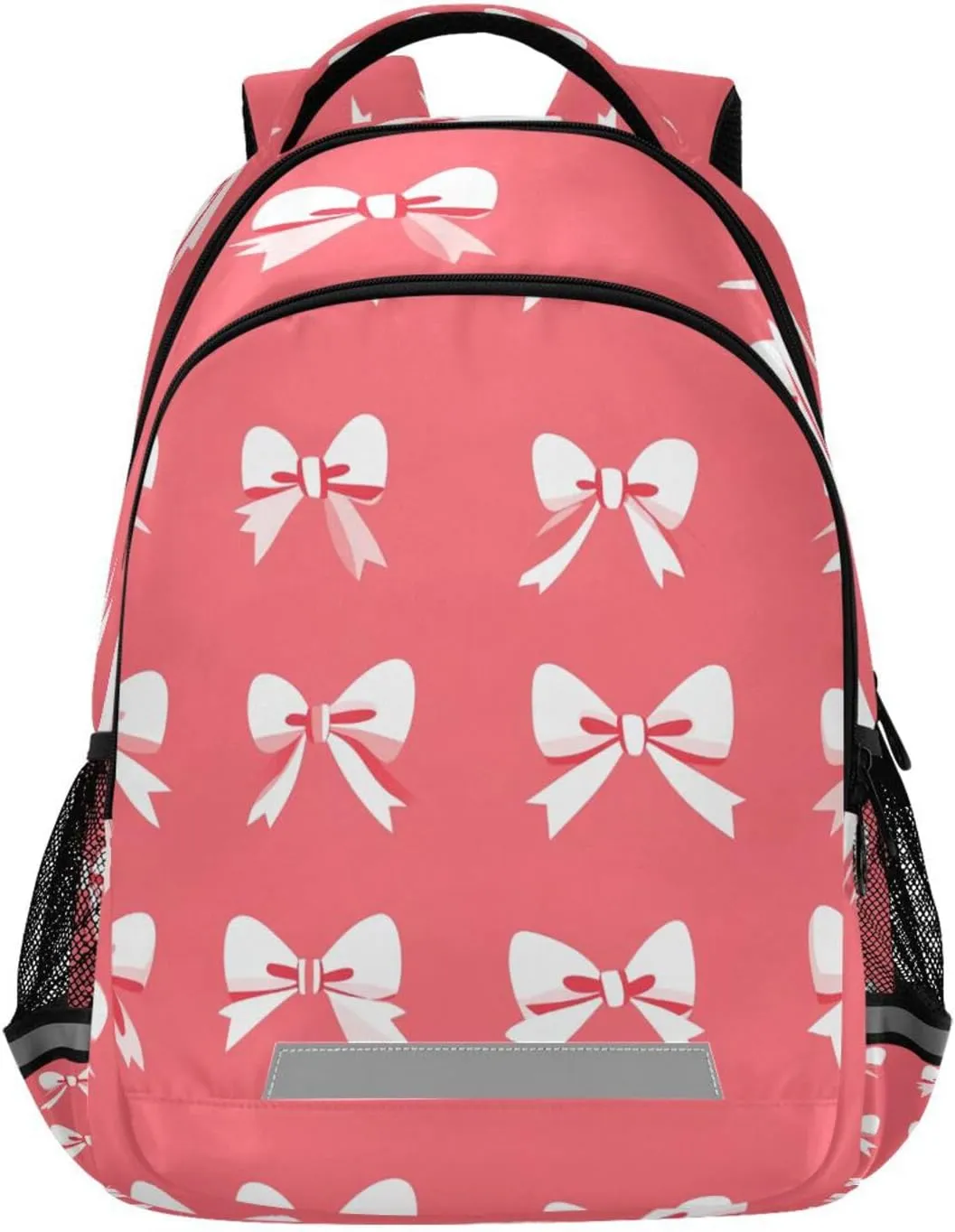 Ergonomic Shoulder Straps#420 Cute Bow Tie Design Waterproof Easter Backpack - Casual Outdoor Sports Daypack with 