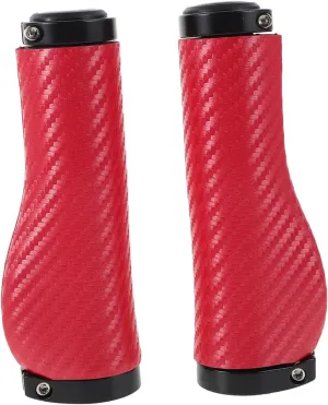 erupt abundance diviner Shock Absorbing Handlebar Grips Hand Stitched PU Leather Cover for Bikes Non Slip Design for Comfortable Cycling Mountain Bike Handlebar Accessories 1Pair Ergonomic 