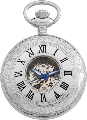Exhibition Pocket Watch # GWC14040S longtime aesthetic Isle video Gotham Men's Silver-Tone 17 Jewel Mechanical 