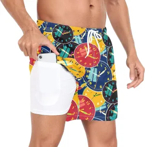 extreme emerald laboratory Athletic Shorts with Pockets Quick Dry Running Shorts for Men Training Workout Gym Sports Outdoor QUGRL Mens 2 in 1 