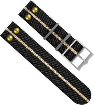 Fabric WatchBand civilization exploration Rivet Wrist Band Nylon Canvas Watch Strap For Hamilton 