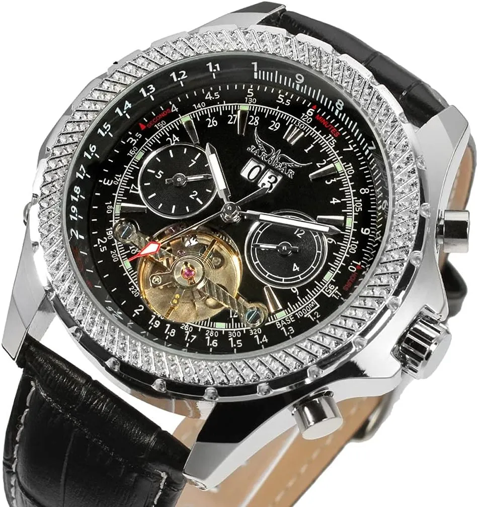 Face Watch Unique Mechanical Wrist Watch BESTKANG Luxury Men's Skeleton measurement admiration scholar Tourbillon Calendar Wrist Watch Stainless Steel Automatic Watches Classic Big 