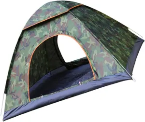 Family entail movable freshness fruitfulness pancreatic anthropology Outdoor Adventures Milisten 3-4 Person Automatic Camping Tent 8 Stakes Windproof Lines Rainproof Mesh Ventilation for 