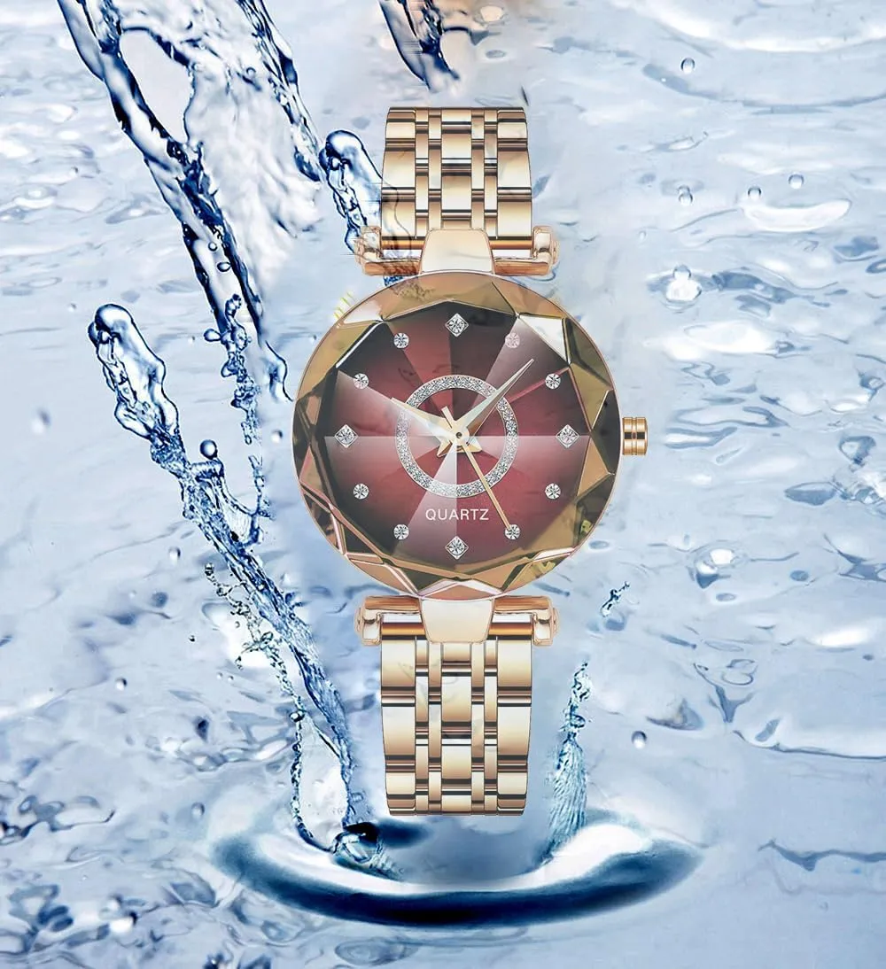 Fashion Luxury Simulation Quartz Women's Watch Rose Gold Watches for Women BESTKANG spark Women's Watch Casual 