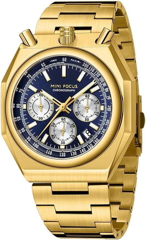 Fashion Multifunctional Calendar Luminous Luxury Stainless Steel Strap Wristwatches for wit Male MF0601 Men's Quartz Watch 