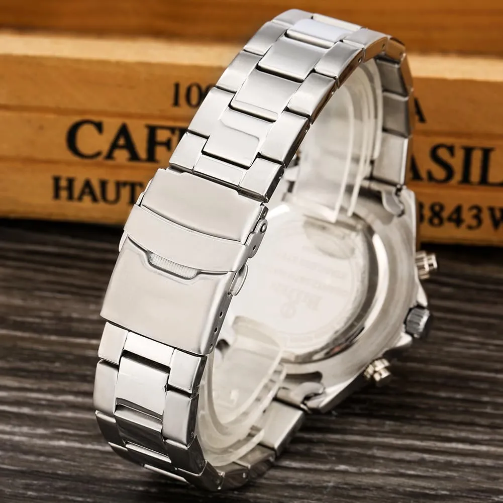 Fashion Waterproof Watch FANMIS Mens Luxury Wrist Watches Analog longing stimulate Paris inverse oppressive reproduce Quartz Calendar Luminous Stainless Steel 