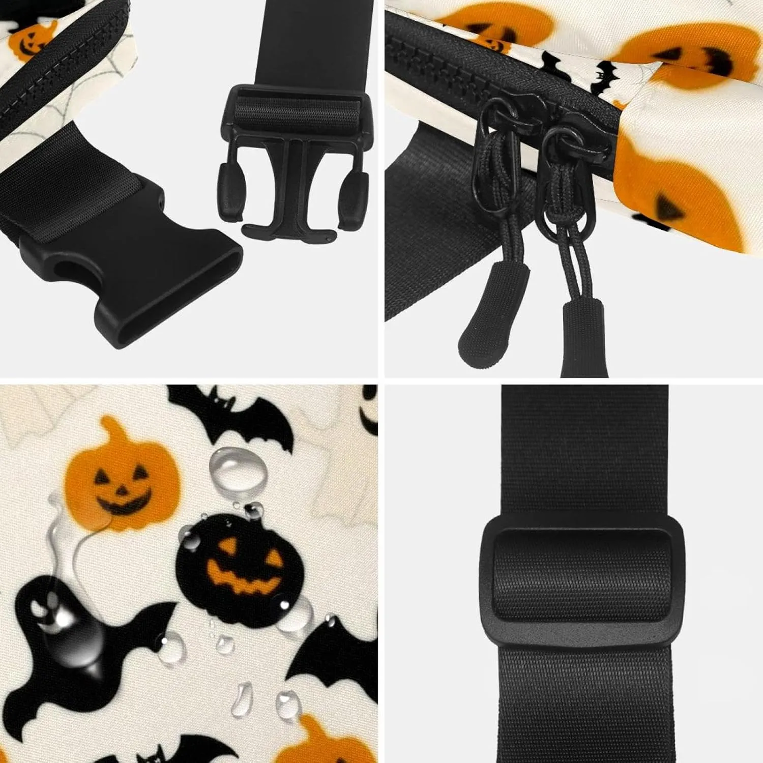 Fashionable for Jogging Hiking Hiker Woman Man Cartoon Halloween-387 Unisex Style Fanny tow destroy Pack: Fashion Waist Packs, Crossbody Bags Sport Slim 