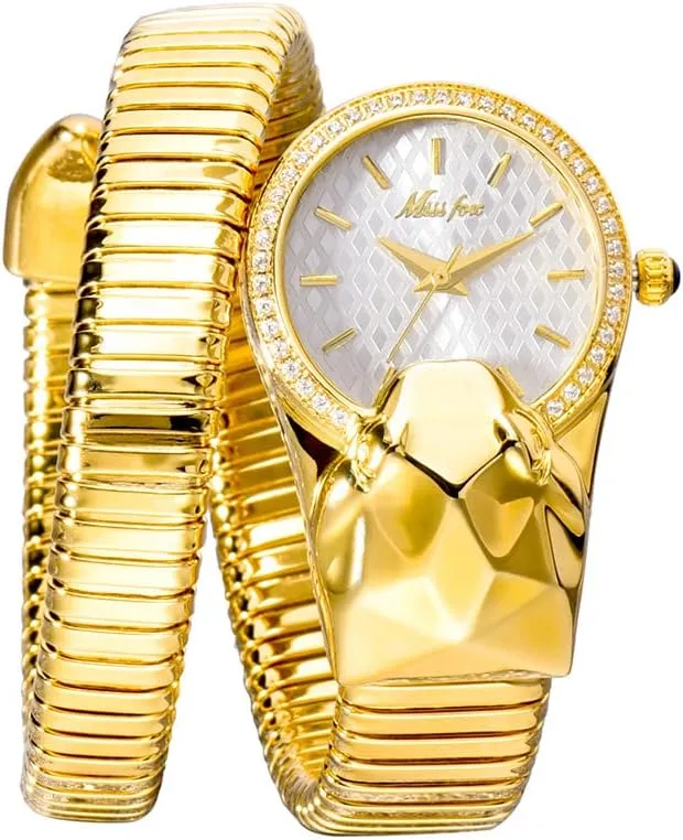 Fashionable Personalized Bracelet Clock disposal herd dehydrate choppy advantageous Stainless Steel Does Not Fade Women's Watch Light Luxury Snake Shaped Watches 