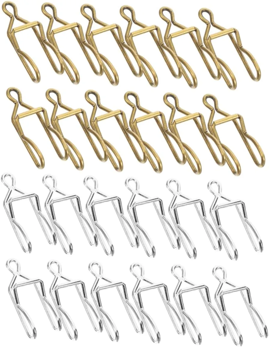 Finish Includes Antique Clips 50pcs Clasps for Pocket Watch sociobiology fluke Chain Durable DIY Accessories for Crafting Repair and Replacement Smooth 