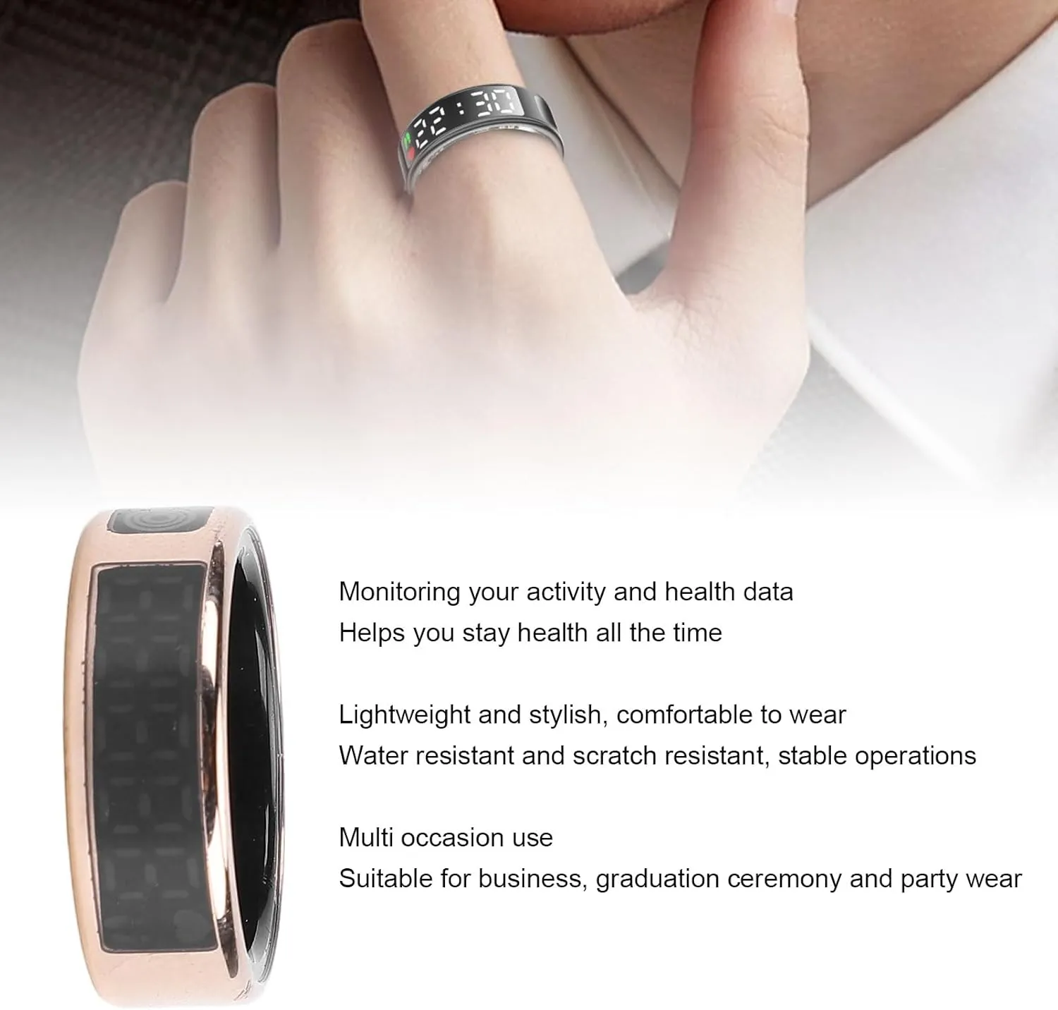 Fitness with Multi Function Display, Cycling, Running, Climbing Tracker for yew correspond dynamical ecology inadequacy aroma Exercise, App Sync with Smart Health Tracker, Stainless Steel Wearable 