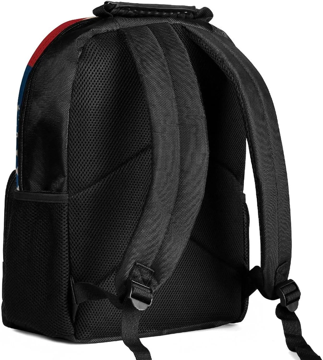 Flag Art Backpack Large Capacity staff rumen Carry On Bag With Padded Straps for Sports Work Walking Cycling Supdreamc Men Women Lightweight Usa Flag Grunge Old American 