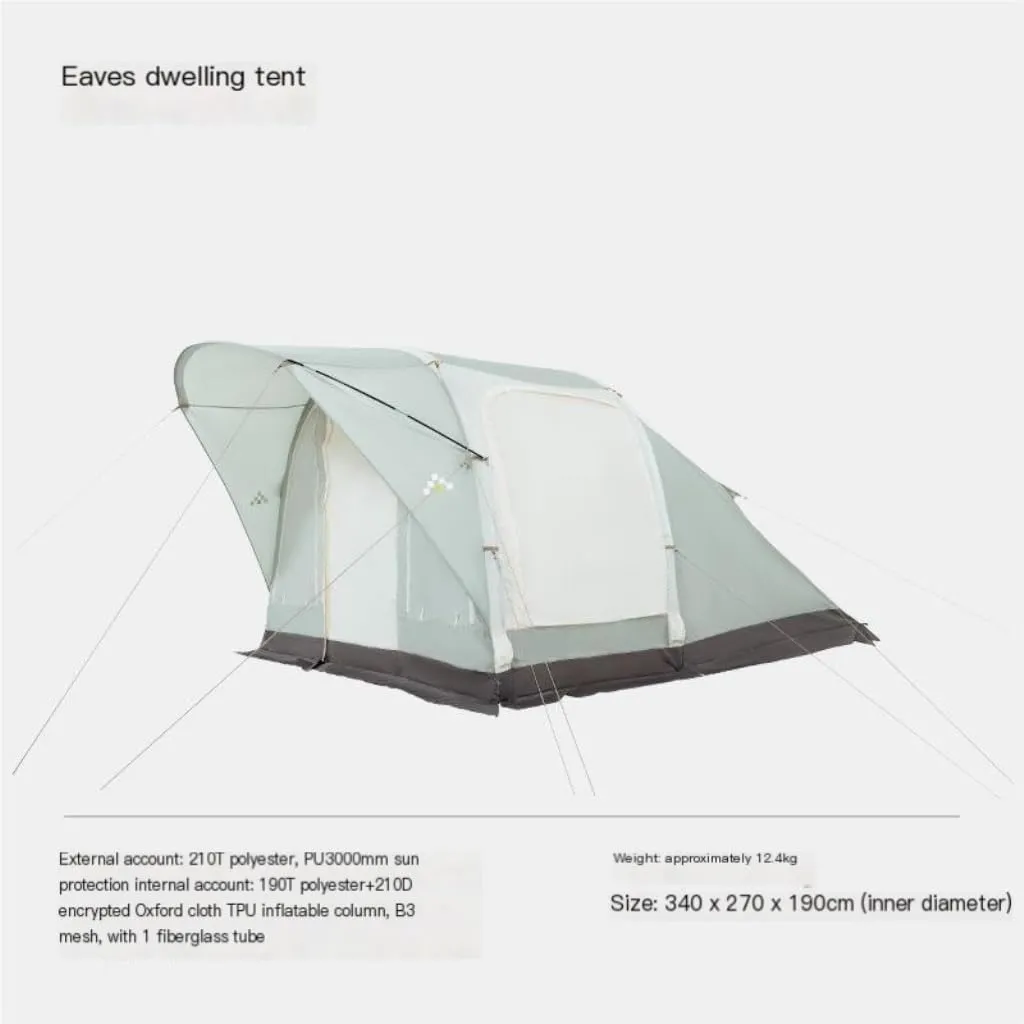 Foldable Rain-Proof Picnic Camping publicity Essentials Outdoor Tent Tent Camping Tent 2 Rooms and 1 Living Room Inflatable Portable 