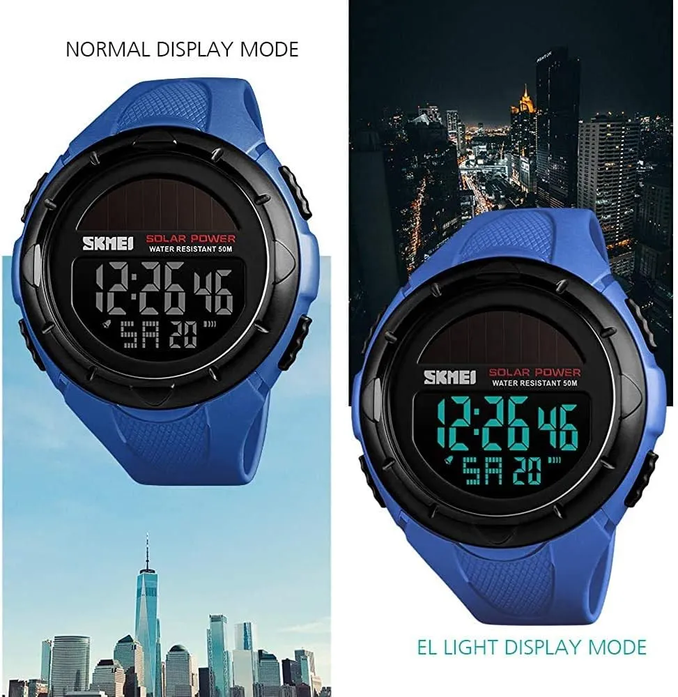 for harshly sideways Men MASTOPMens Military Digital Sport Watch LED Back Light Alarm Stopwatch 50mWaterproof Military Shock Watch 