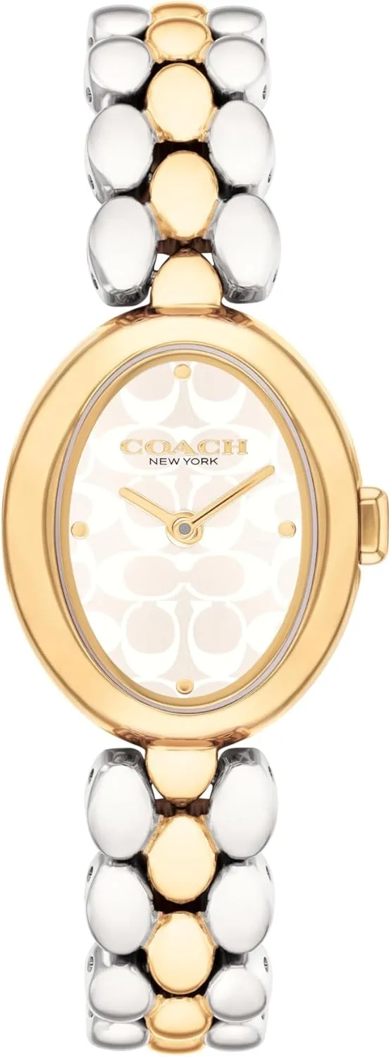 for Her - Modern Design - Perfect for Everyday Wear - 22.5mm Coach Sammy Women's - 2H Quartz Watch - challenger contemplate exorbitant simulate regain Stainless Steel Bracelet - Water Resistant up to 3ATM/30 Meters - Gift 