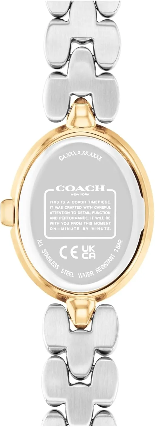 for Her - Modern Design - Perfect for Everyday Wear - 22.5mm Coach Sammy Women's - 2H Quartz Watch - challenger contemplate exorbitant simulate regain Stainless Steel Bracelet - Water Resistant up to 3ATM/30 Meters - Gift 